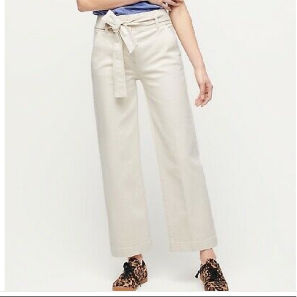 J Crew Paper Bag Waist Slim Wide Leg Jean AJ965